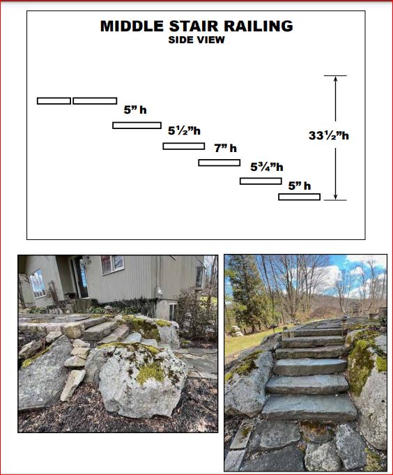 Custom listing for Christine: railings (front stairs, middle stairs, bottom stairs)