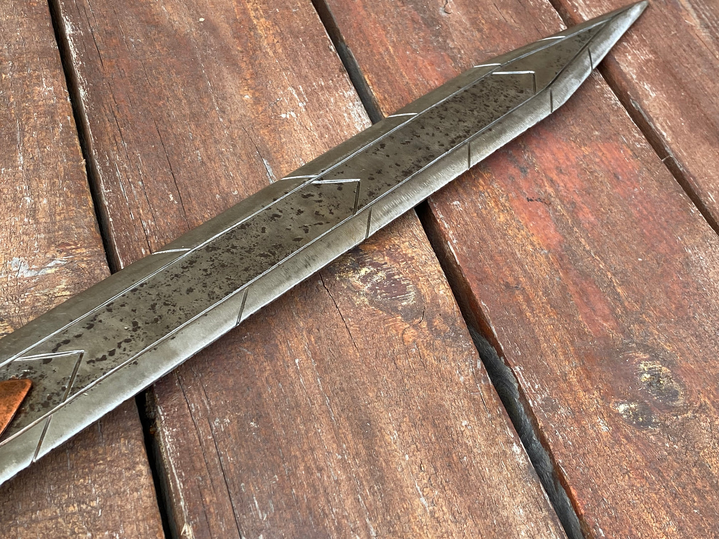 A cosplay sword, steel replica