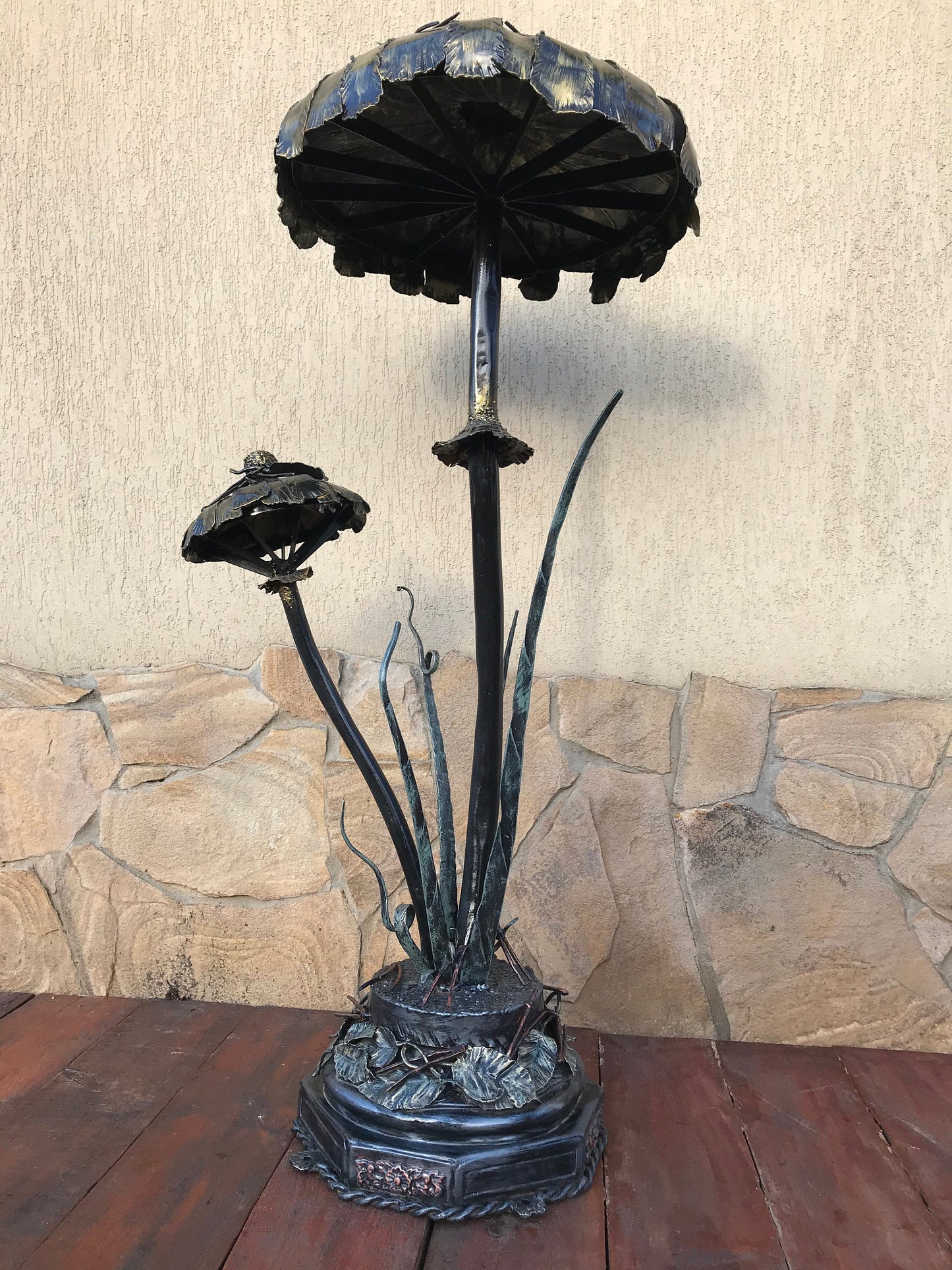 Custom listing for Susan: 6 garden lanterns with a customized base