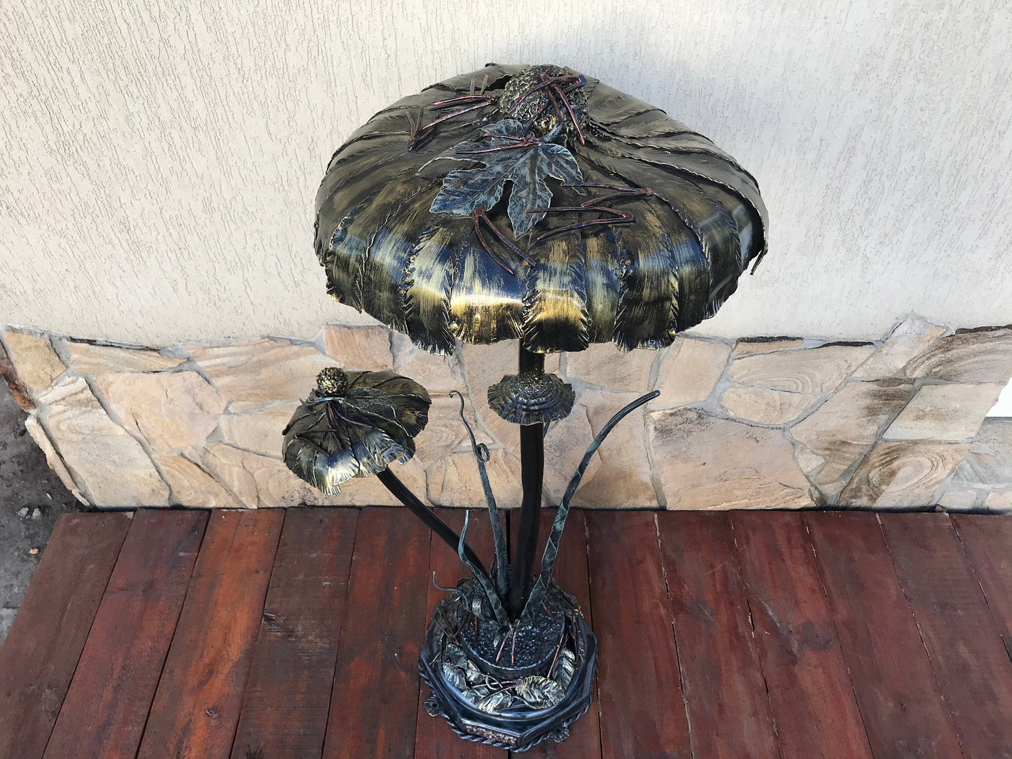 Custom listing for Susan: 6 garden lanterns with a customized base