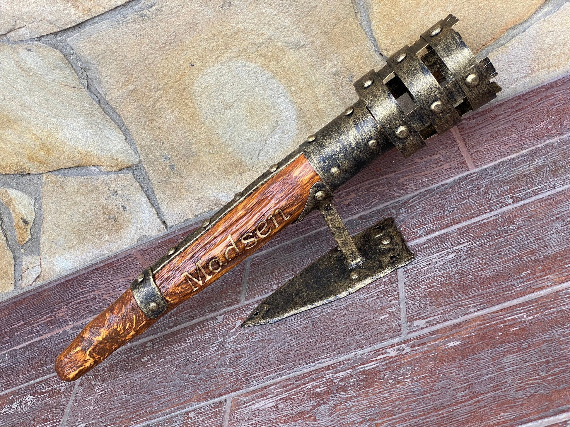 Candle holder, personalized gift, candle, medieval, midcentury, lighting, castle, torch, viking, anniversary, birthday, wall light, cave