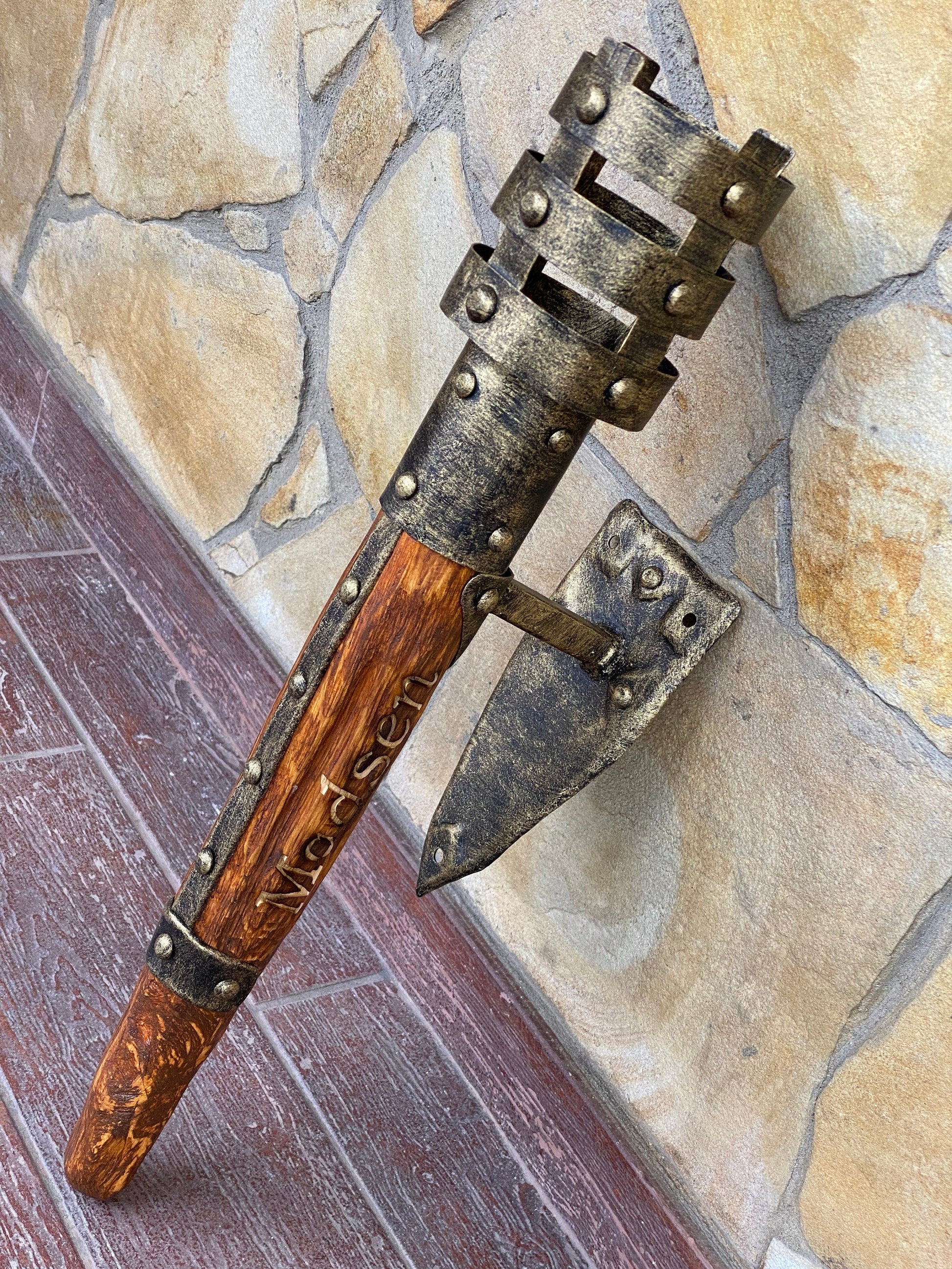 Candle holder, personalized gift, candle, medieval, midcentury, lighting, castle, torch, viking, anniversary, birthday, wall light, cave
