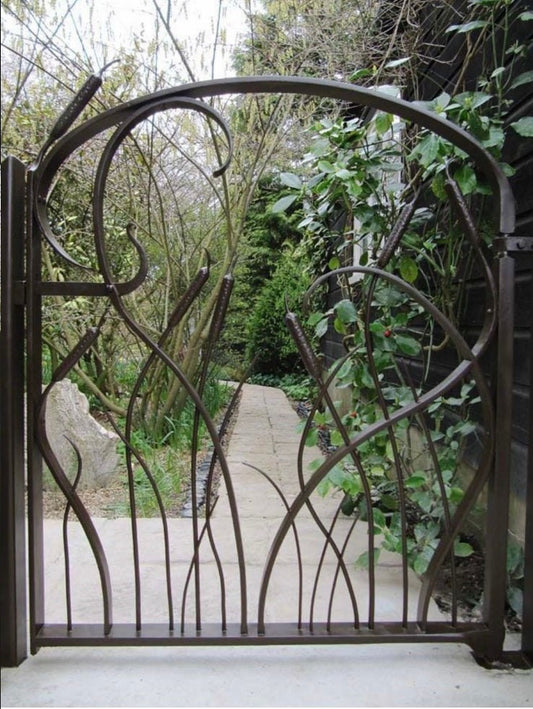 Garden gate, gate, balcony, reeds, Christmas, terrace, window grille, door grille, speakeasy, blacksmith, hinge,door,home renovation,railing