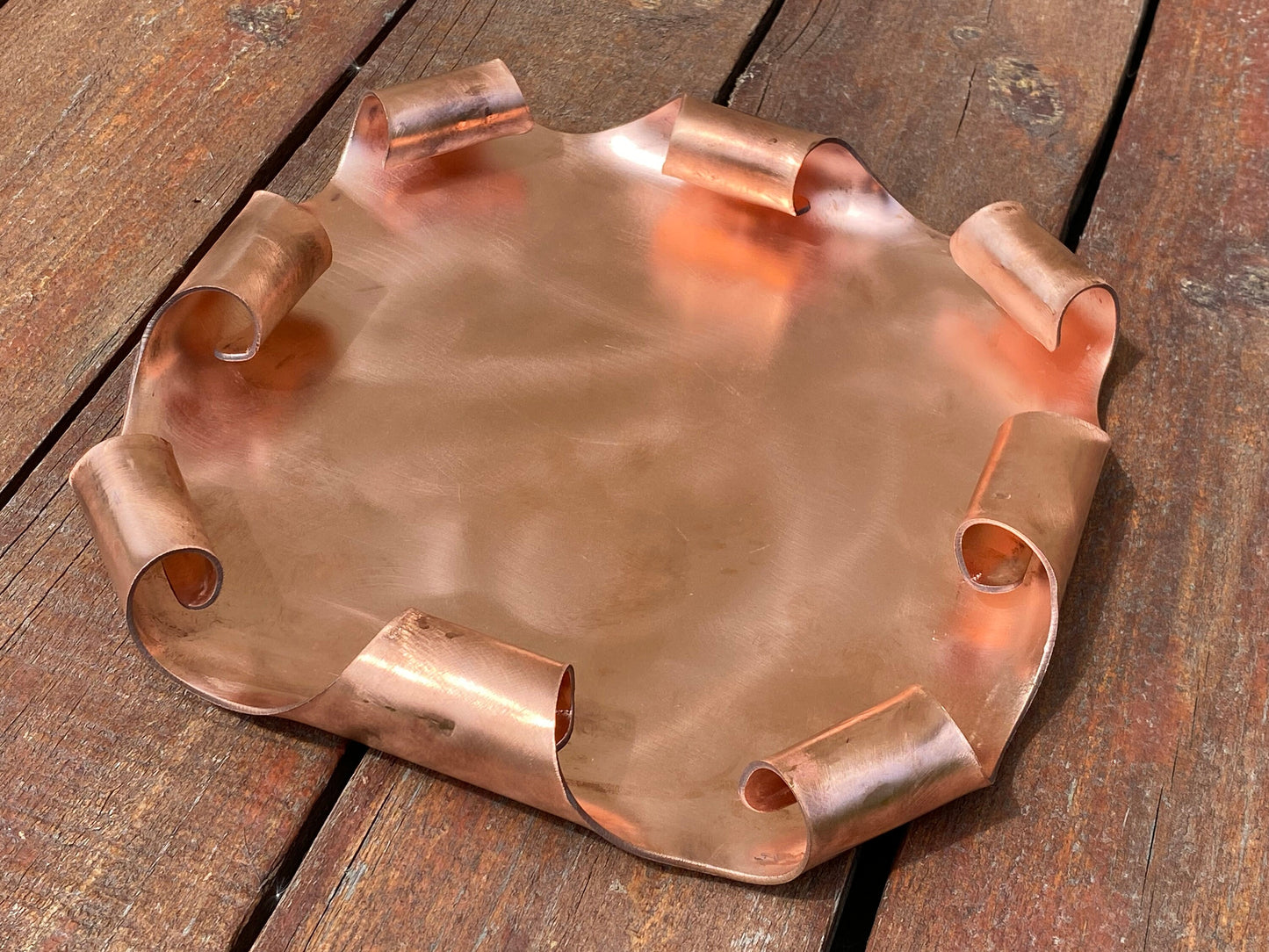 Copper tray, 7th anniversary, copper plate, copper gift, tray, plate, bowl, copper anniversary, copper bowl, Christmas, anniversary,birthday