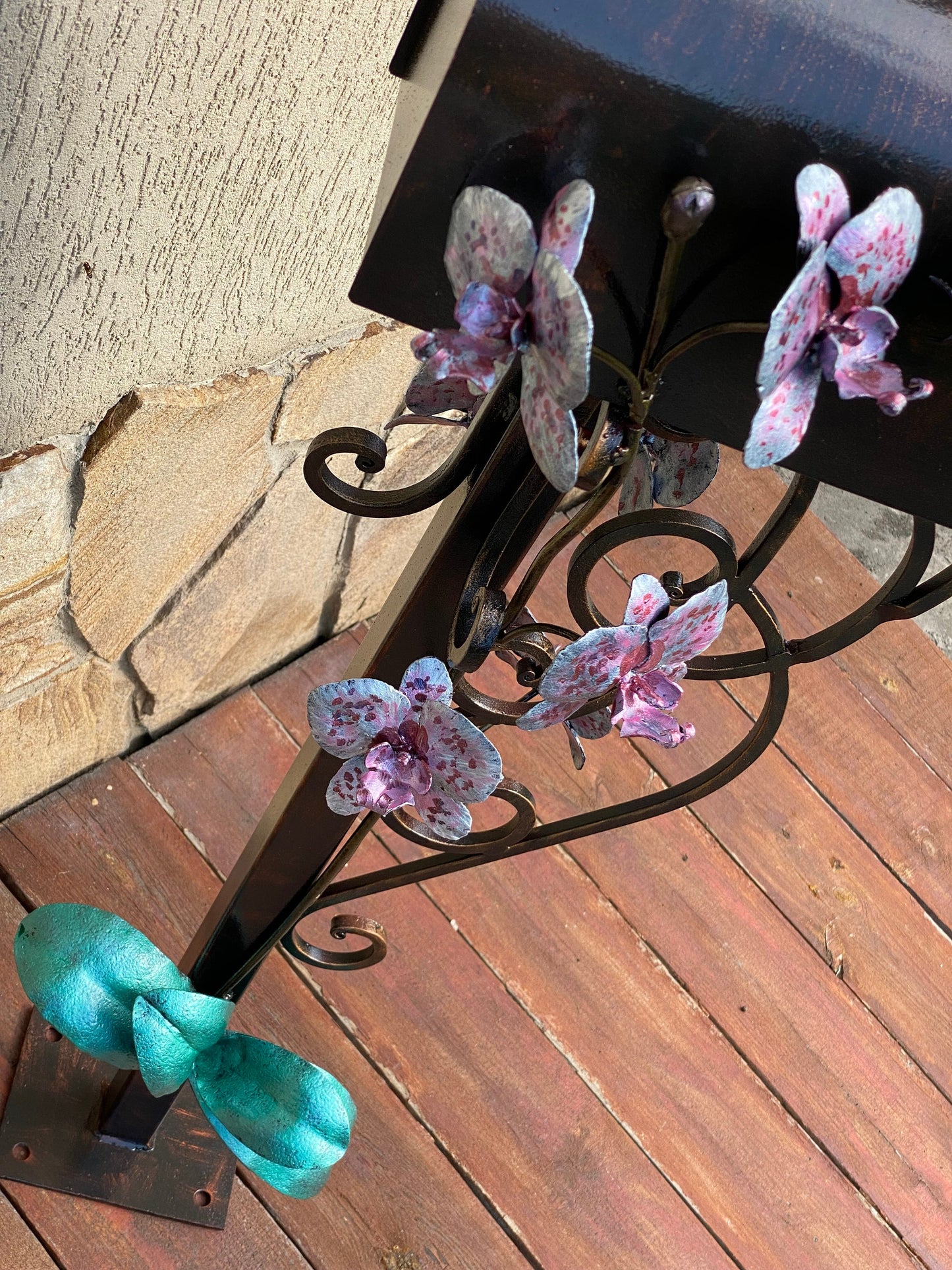 Mailbox, mail box, Hawaii, donkey, orchid, house number sign, house numbers, birthday, Christmas, anniversary, renovation, floral decor
