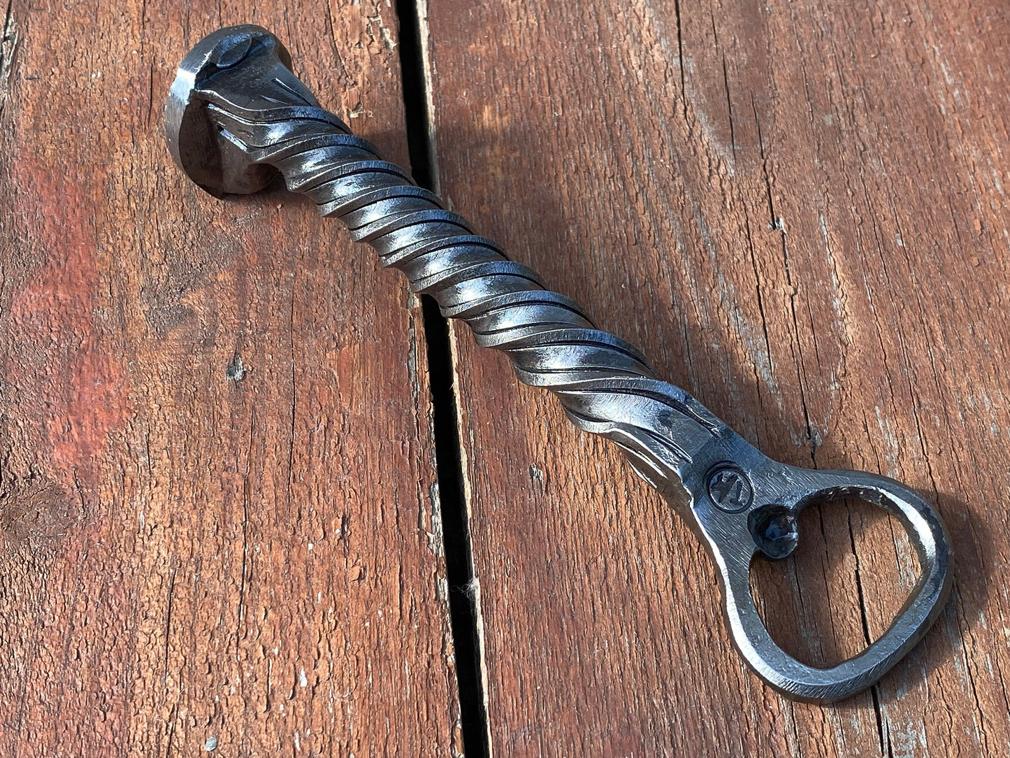 Iron anniversary, railroad spike, bottle opener, industrial, beer bottle opener, birthday, anniversary, daddy, wedding, groomsmen, corkscrew