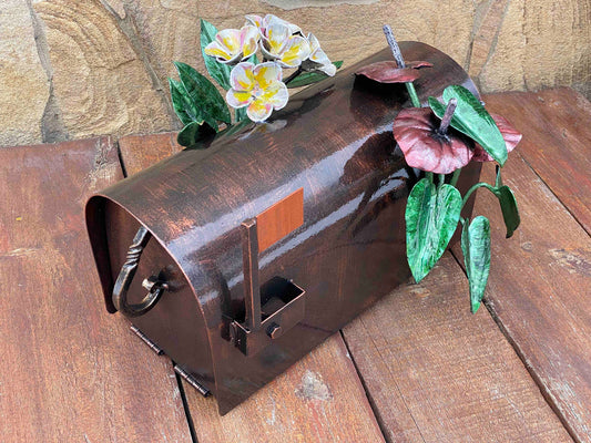 Mailbox, jungle, tropics, mail box, flower lover, gift for mom, monstera, plant decor, wedding, birthday, engagement, anniversary,renovation