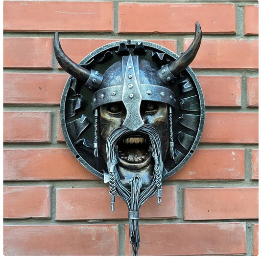 Viking, medieval, Norse, knight, fortress, castle, wall sconce, sunflower, Celtic, anniversary, birthday, Christmas, helm, wedding, axe