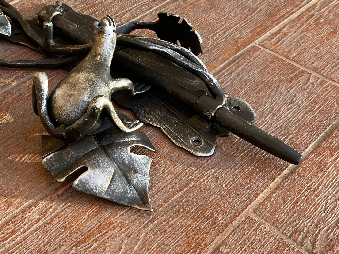 Latch, frog, gate latch, lock, nautical, barn door, garden, door handle, gate, hinges, birthday, wedding, Fathers day, forgedcommodities