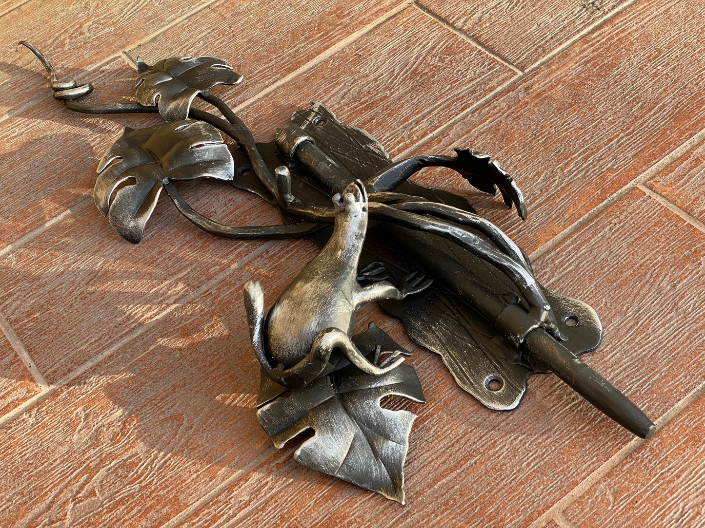 Latch, frog, gate latch, lock, nautical, barn door, garden, door handle, gate, hinges, birthday, wedding, Fathers day, forgedcommodities
