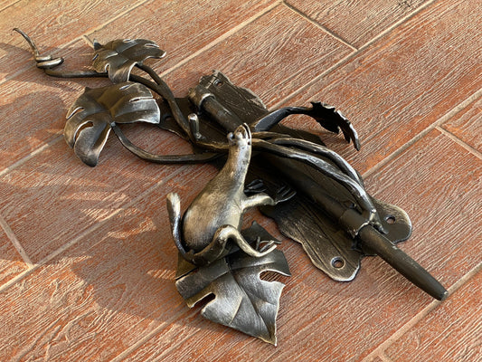 Latch, frog, gate latch, lock, nautical, barn door, garden, door handle, gate, hinges, birthday, wedding, Fathers day, forgedcommodities