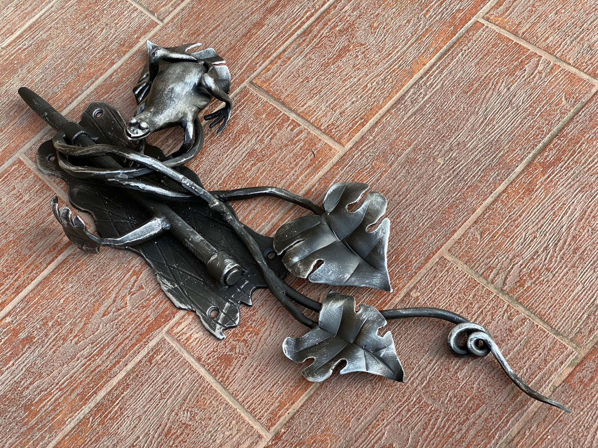 Latch, frog, gate latch, lock, nautical, barn door, garden, door handle, gate, hinges, birthday, wedding, Fathers day, forgedcommodities