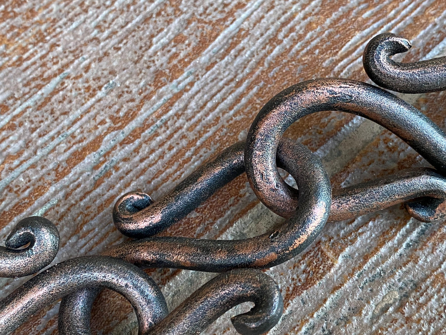 Door chain, chain door lock, medieval, flower pot holder, blacksmith, forged chain, flower pot hanger, lamp holder, renovation, hardware