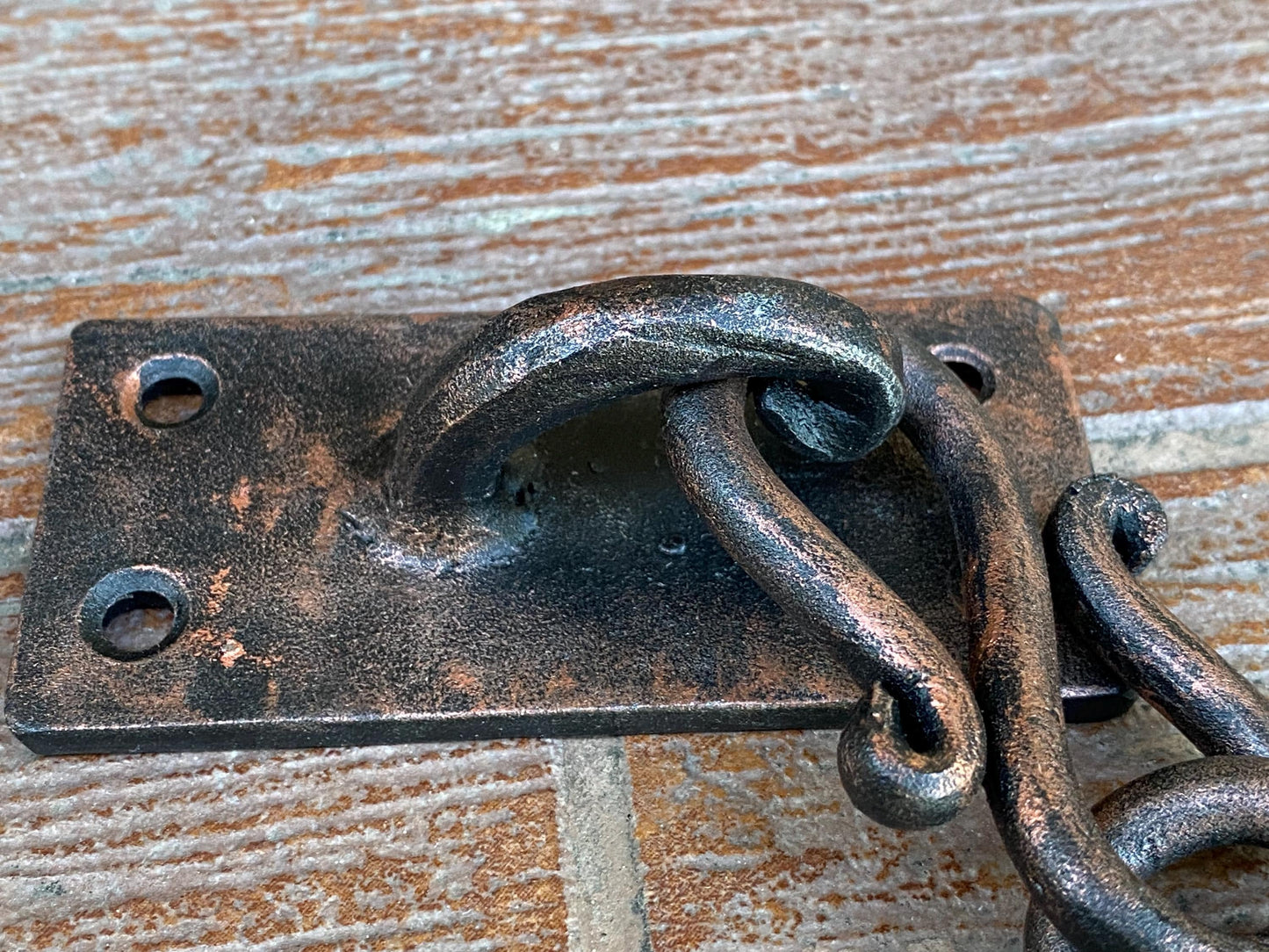 Door chain, chain door lock, medieval, flower pot holder, blacksmith, forged chain, flower pot hanger, lamp holder, renovation, hardware