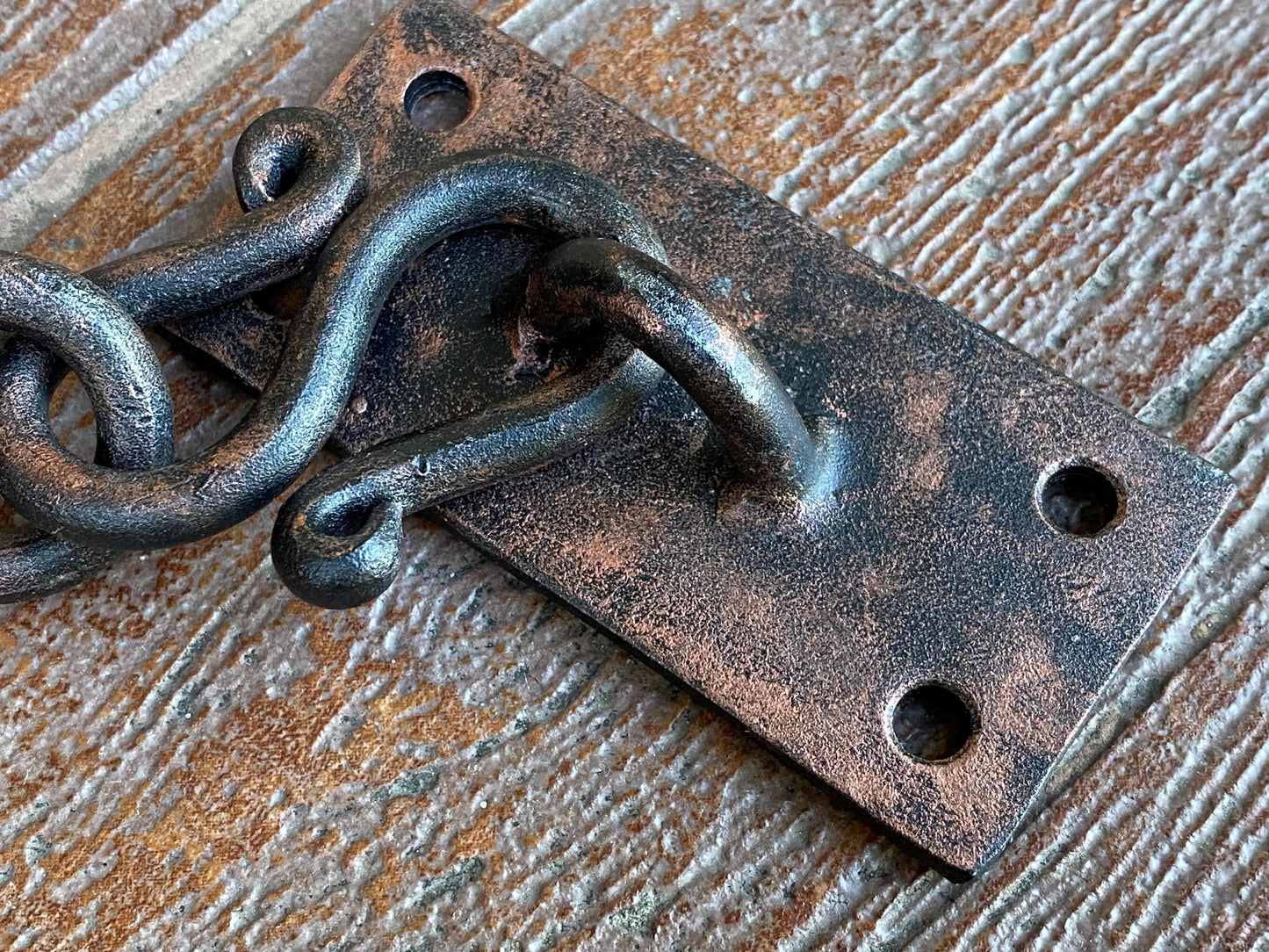 Door chain, chain door lock, medieval, flower pot holder, blacksmith, forged chain, flower pot hanger, lamp holder, renovation, hardware