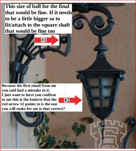 Custom listing for Jeff: 2 candle holders with brackets