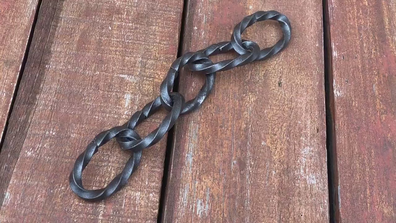 Chain, medieval, blacksmith, metal chain, flower pot hanger, lamp hanger, sconce hanger, renovation, hardware, wall sconce, antique, garden