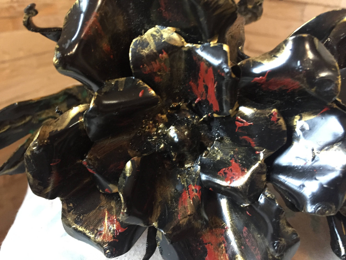 Metal flowers, metal bouquet, bouquet of flowers, flower bouquet, gift idea wedding, poppy bouquet, flower bouquet, roses, wedding flowers