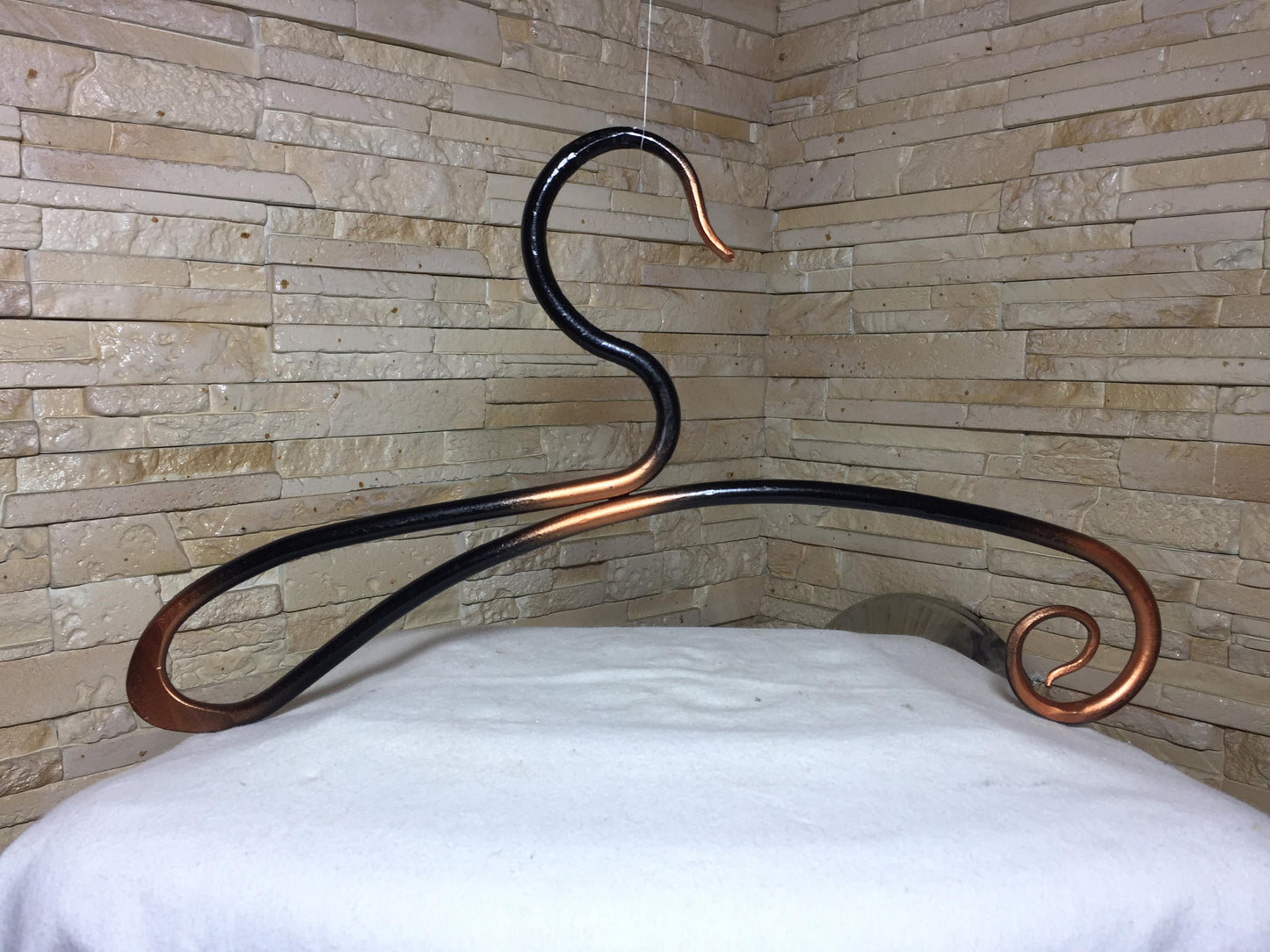 Set of 3 hangers, hand forged