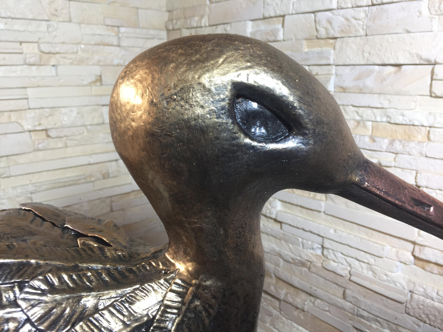 Locking mailbox, lock box, metal mailbox , large mailbox, mail box post, letter box, metal stork, metal heron, metal bird, metal sculpture
