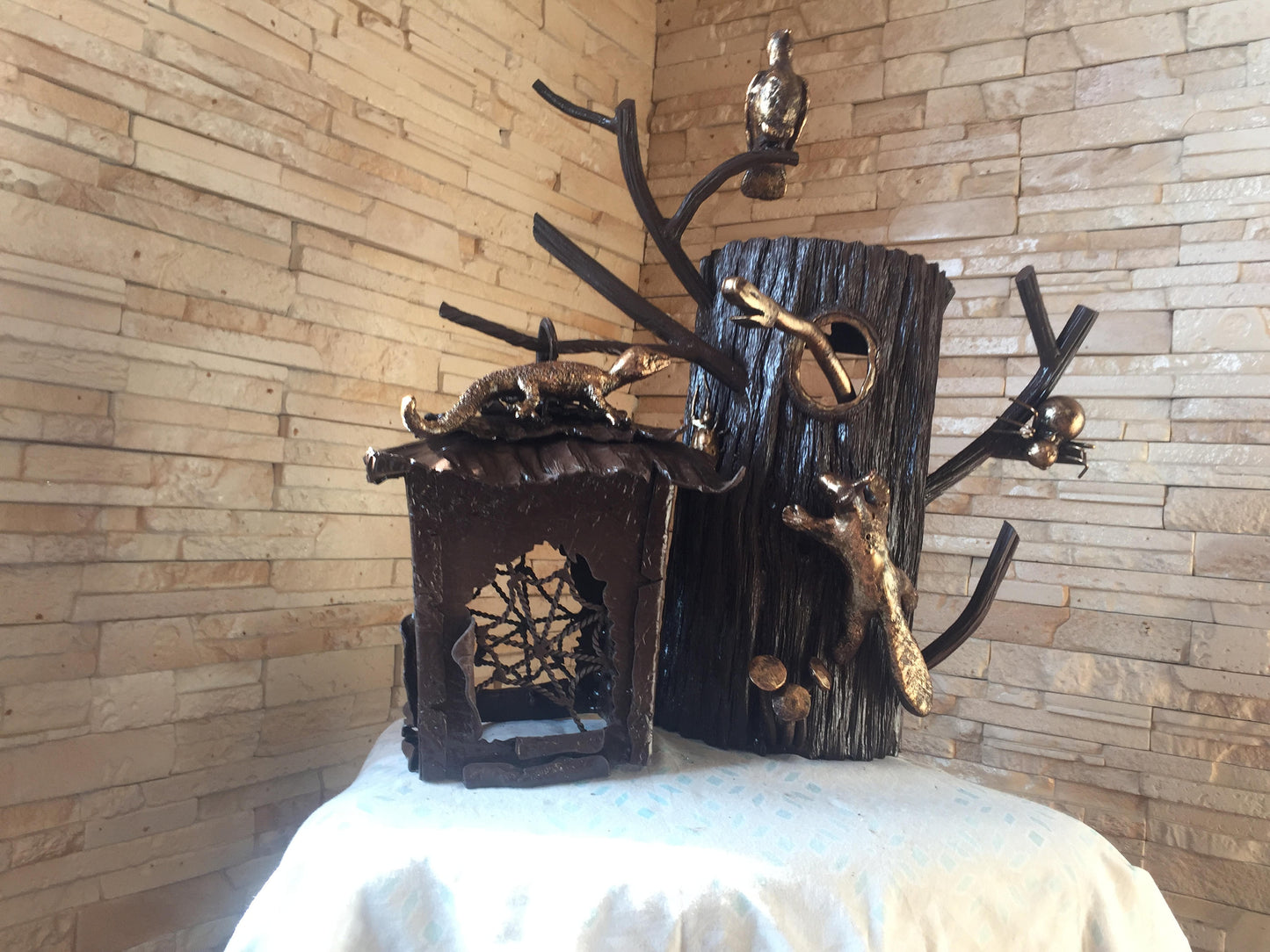 Forged metal lamp, forged lantern, wall lamp, chandelier, garden lamp, porch lamp, candelabra, lighting, boudoir lamp, light fixture, candle
