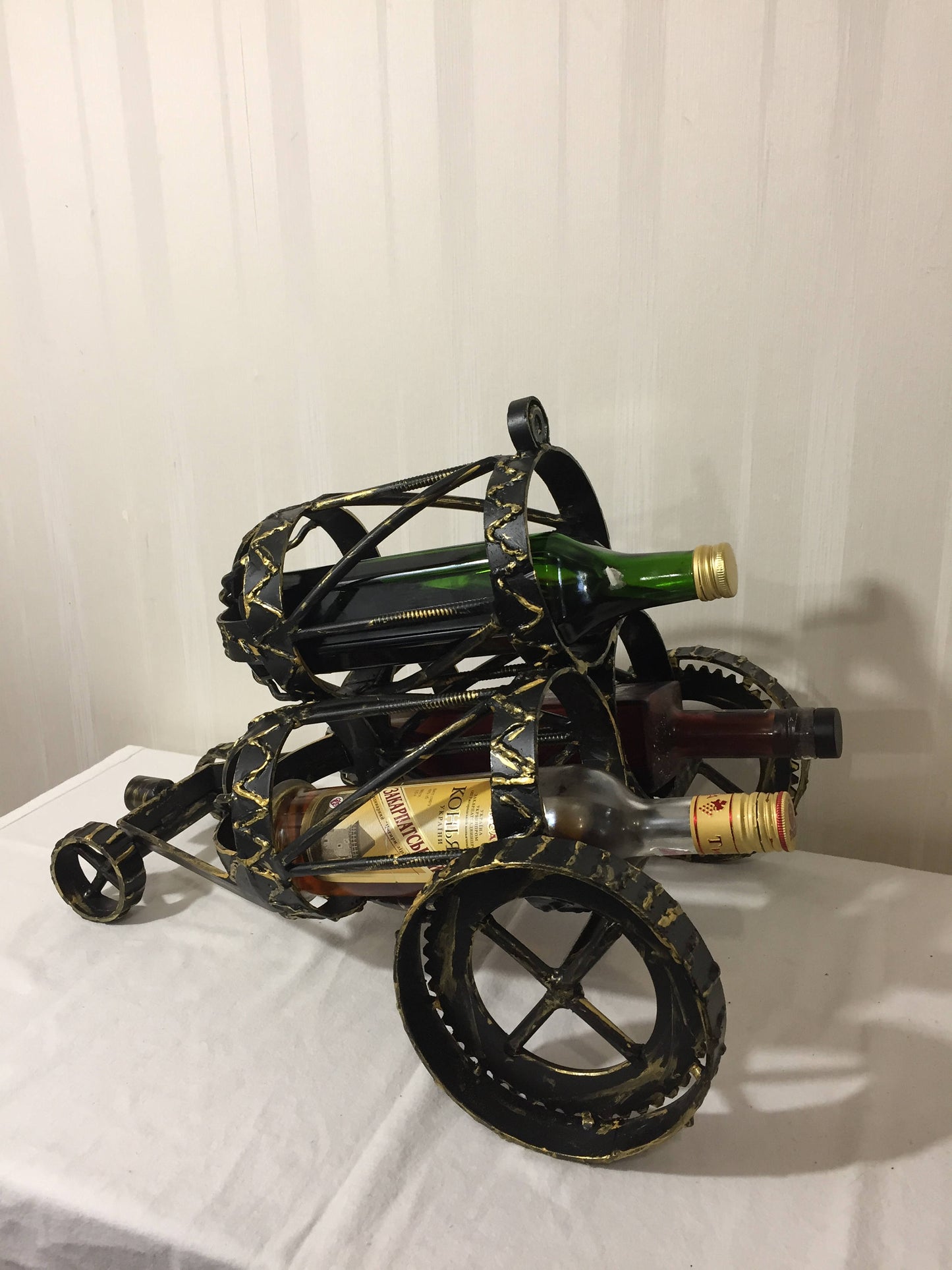 Forged metal bottle holder,bottle rack,wine rack,wine shelf,bottle stand,red wine,white wine,wine lovers gift,wine stand,wine decor, barware