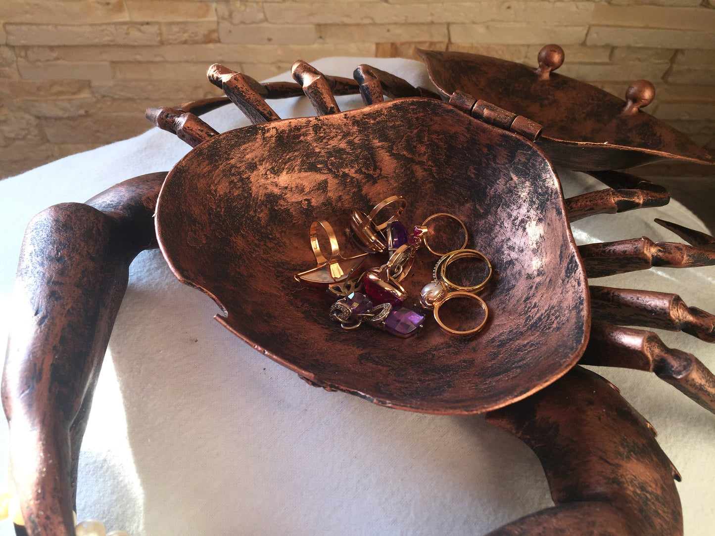 Ring dish, iron gift for her, metal ring plate, plate for jewels,dish for rings,jewels, rings,wedding rings holder,ear rings,jewelry storage