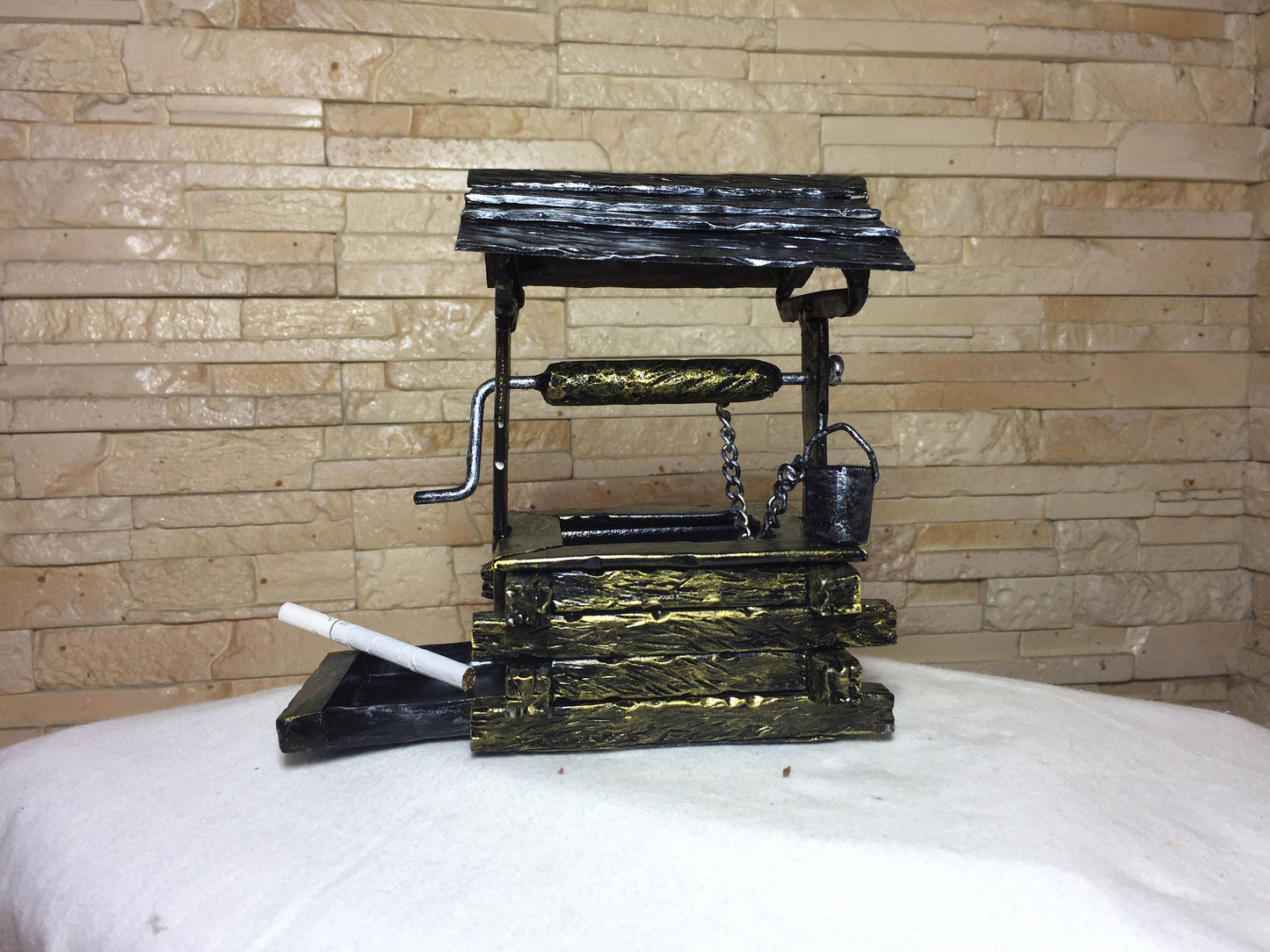 Forged ash tray, cigar ashtray metal, ash tray, cigar ash tray,cigarette holder case,smoker accessories, tobacco,gift for smoker, cigar case