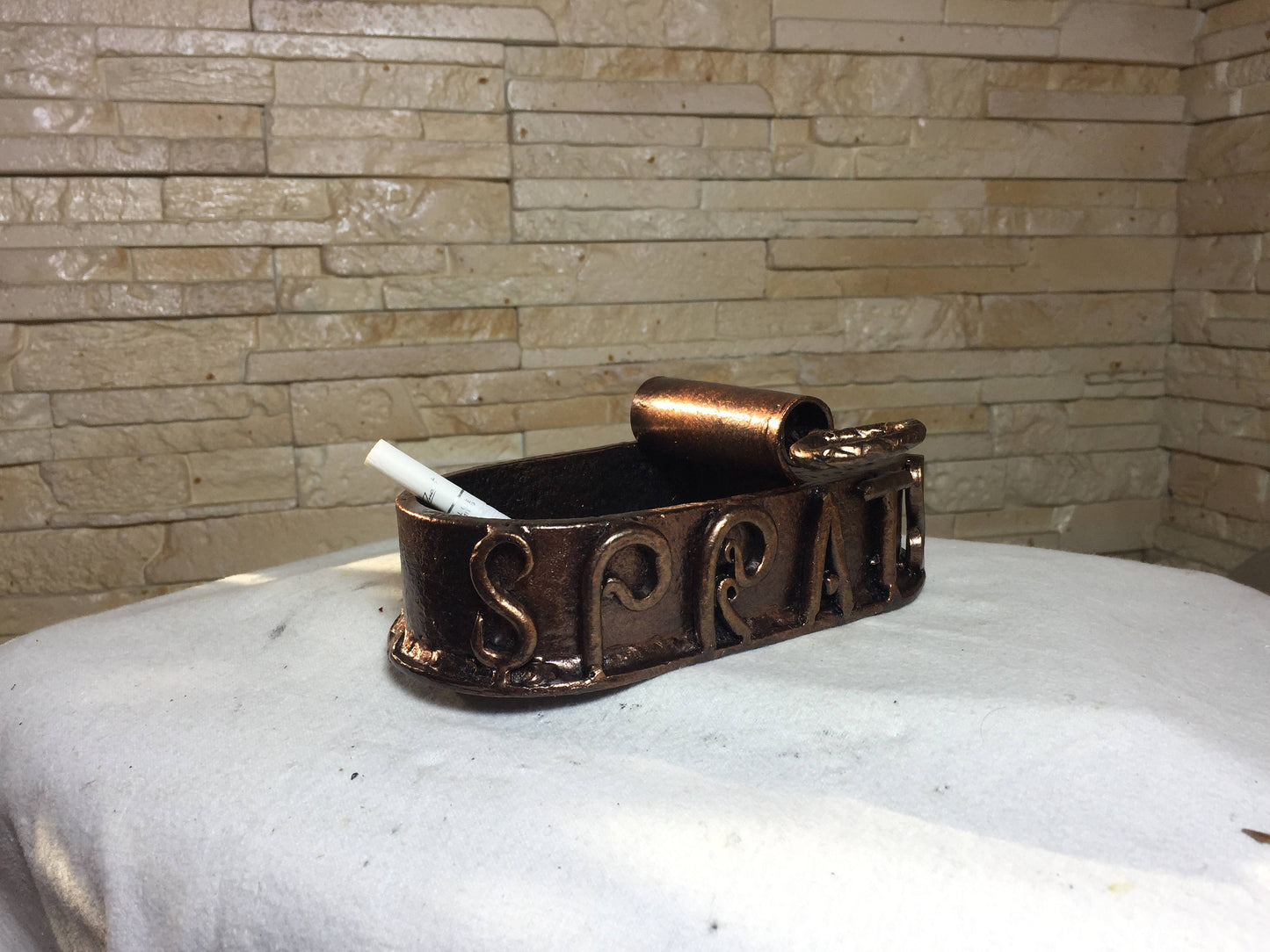 Ash tray, ashtray, metal gift for him, birthday gift, Christmas gift, Mother's day gift, anniversary gift, wedding gift, Father's day gift