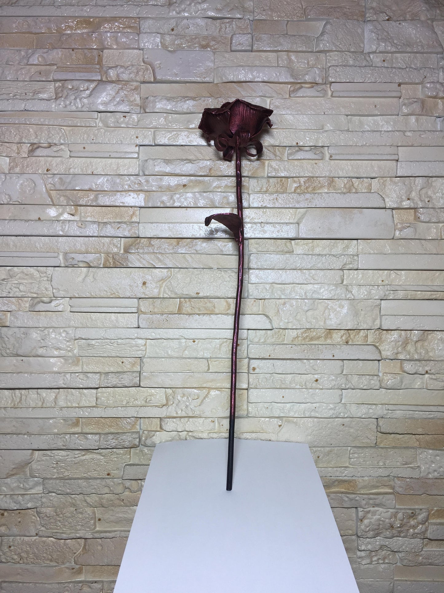 Metal rose, ruby rose, ruby wedding, anniversary gift for parents, 40 Year Anniversary, 40th year of marriage, 40 Year wedding, 40th wedding