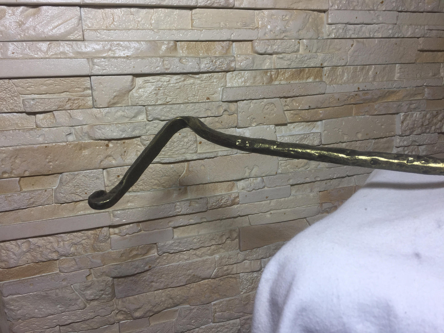 Fire poker, wrought iron fire poker, fireplace, fireside, hand forged fire poker, fire accessories, anniversary gift, birthday metal gift