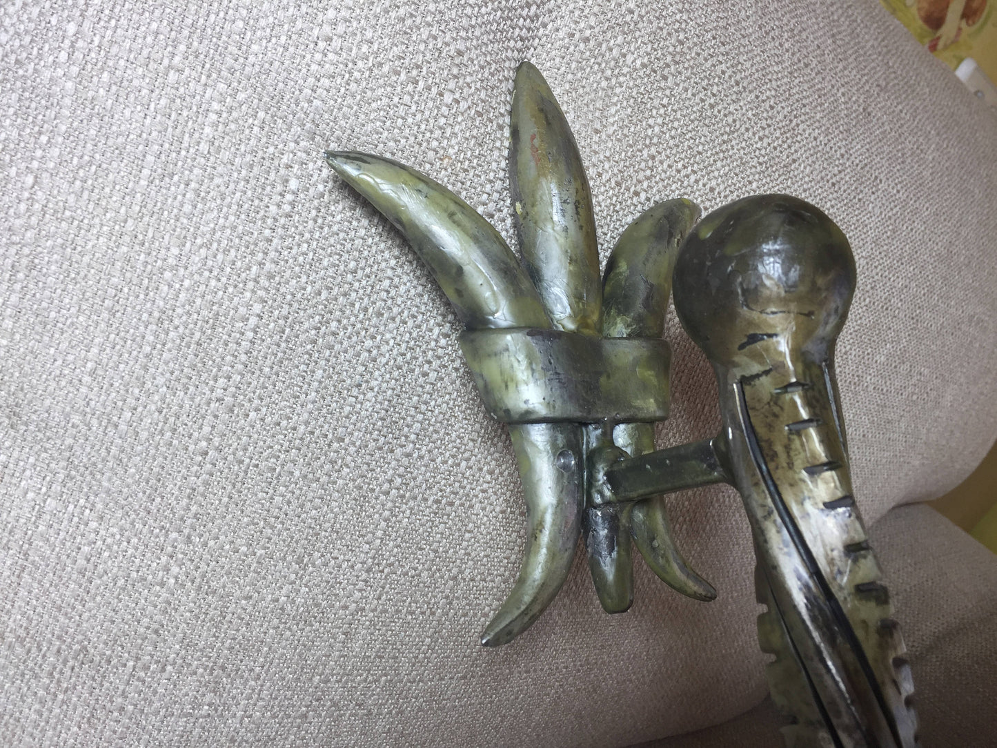 Barn door handle, steampunk, Fleur de lis door handle, Fleur de lis decor, Fleur de lis charms, door pulls, blacksmith made, barn door pulls