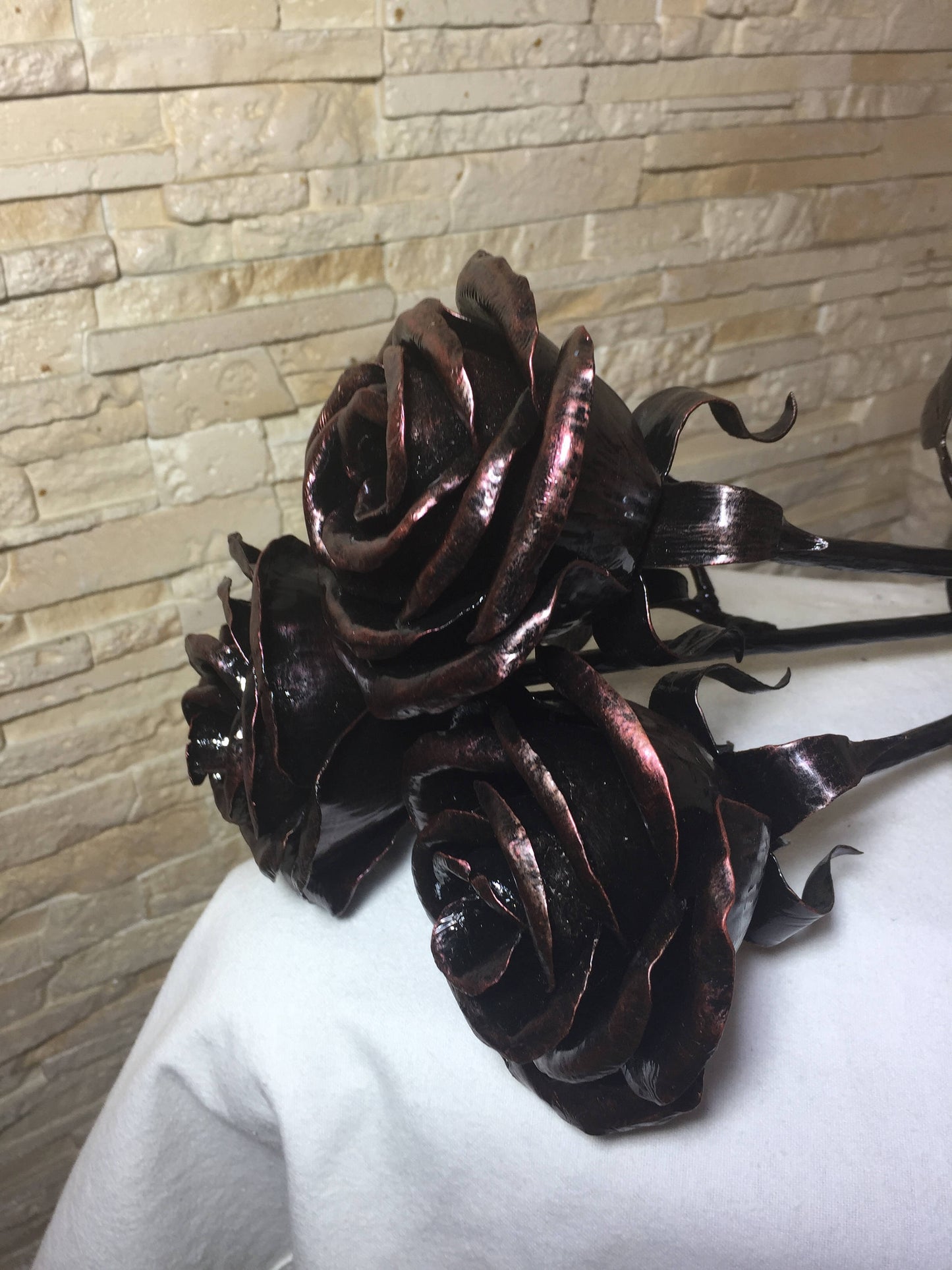 Bouquet of roses, bridal bouquet, wedding flowers, wedding bouquet, bridesmaid bouquet, bridal flowers, metal flower art, flower bouquet,