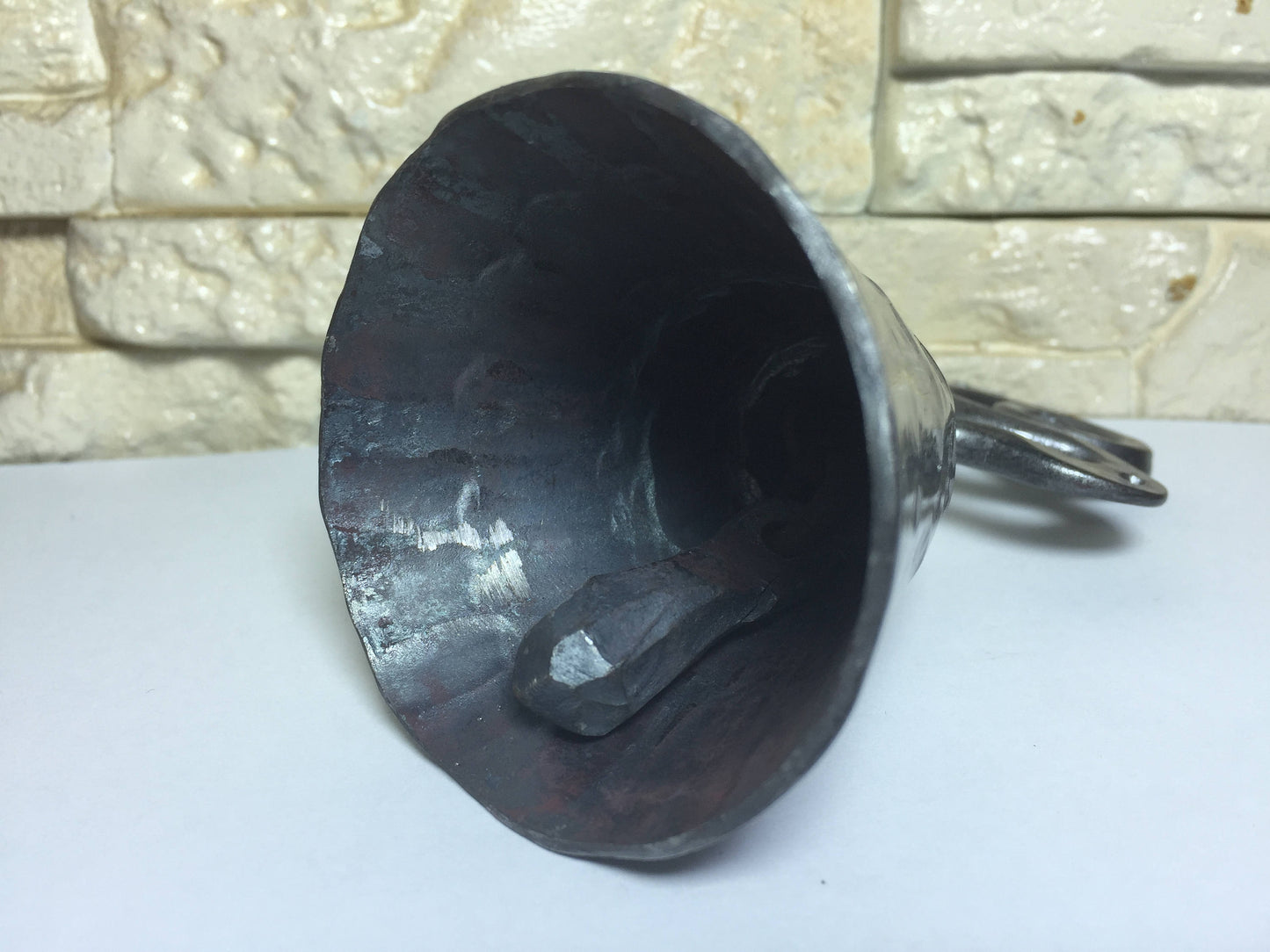 Hand forged bell, wrought iron bell, handmade bell, metal art, metal sculpture, metal gift, Christmas gift, birthday gift, Mother's day gift