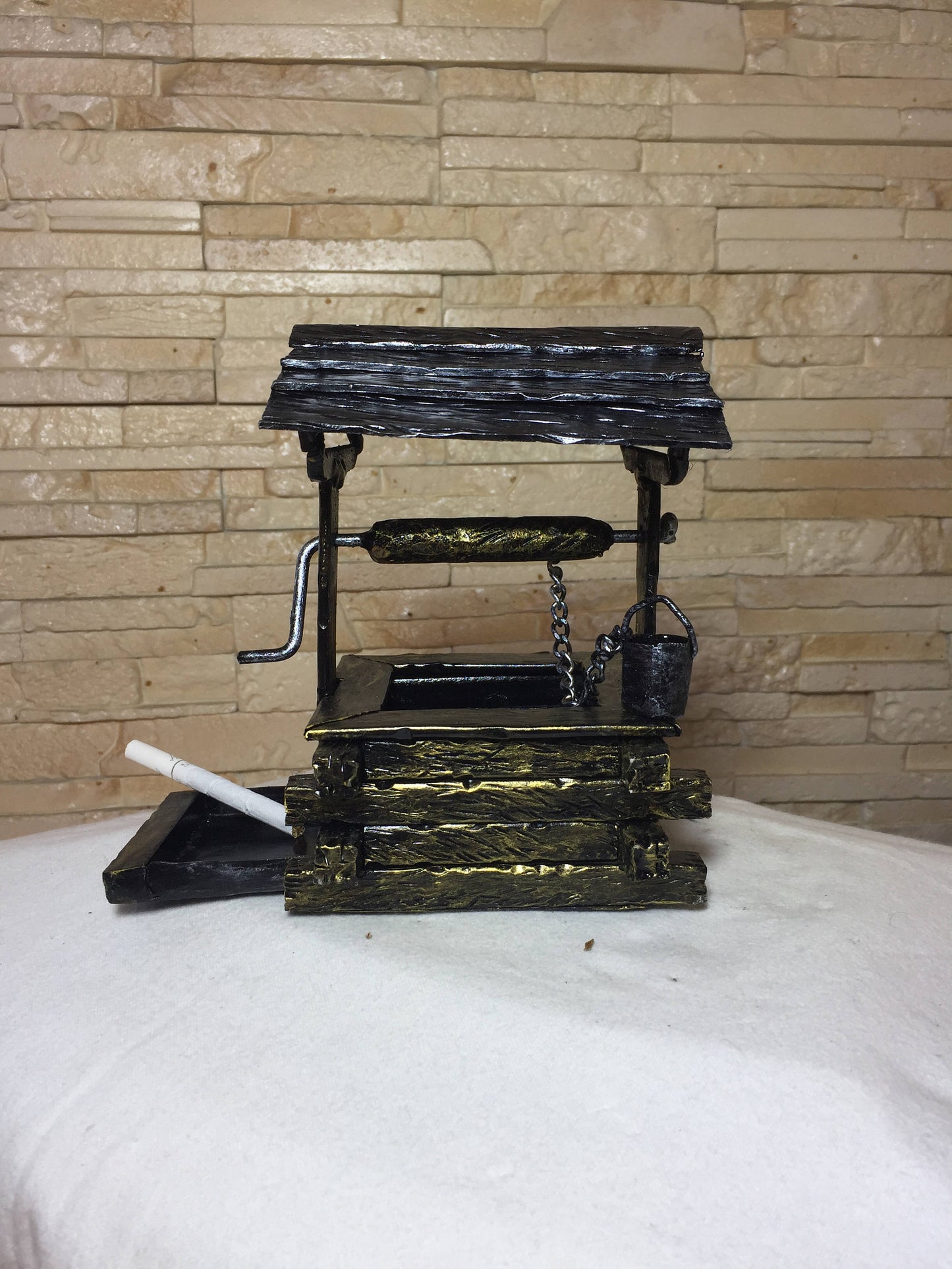 Forged ash tray, cigar ashtray metal, ash tray, cigar ash tray,cigarette holder case,smoker accessories, tobacco,gift for smoker, cigar case