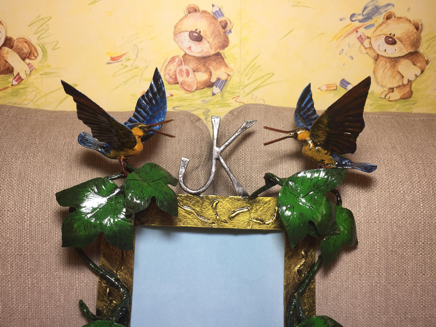 6th anniversary, wedding photo frame, iron anniversary, steel anniversary, wedding anniversary,wrought iron gift,11th anniversary,metal gift