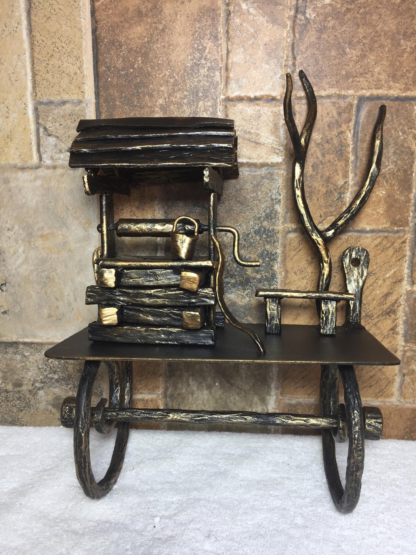 Toilet paper holder, toilet roll holder, TP holder, TP rack, toilet paper rack, rustic tp holder, roll holder, metal sculpture, bath fixture