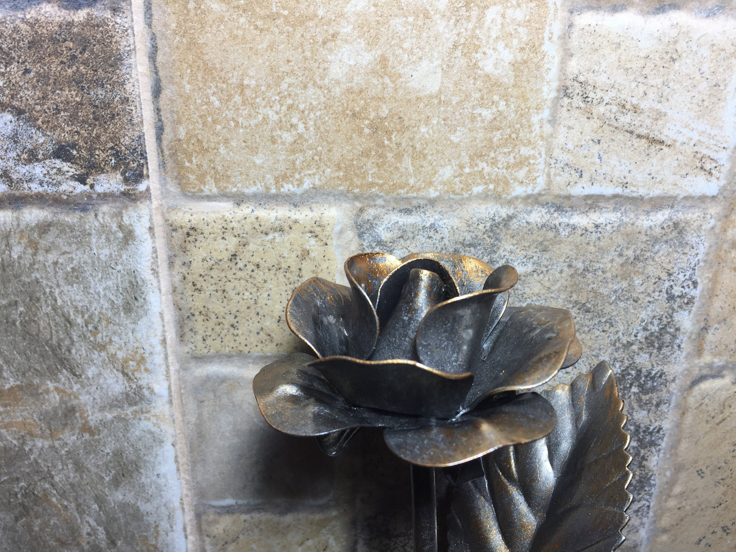 Iron rose, steel rose, metal rose, hand forged rose, wrought iron rose,hand made rose,metal sculpture,wedding anniversary,metal gift for her