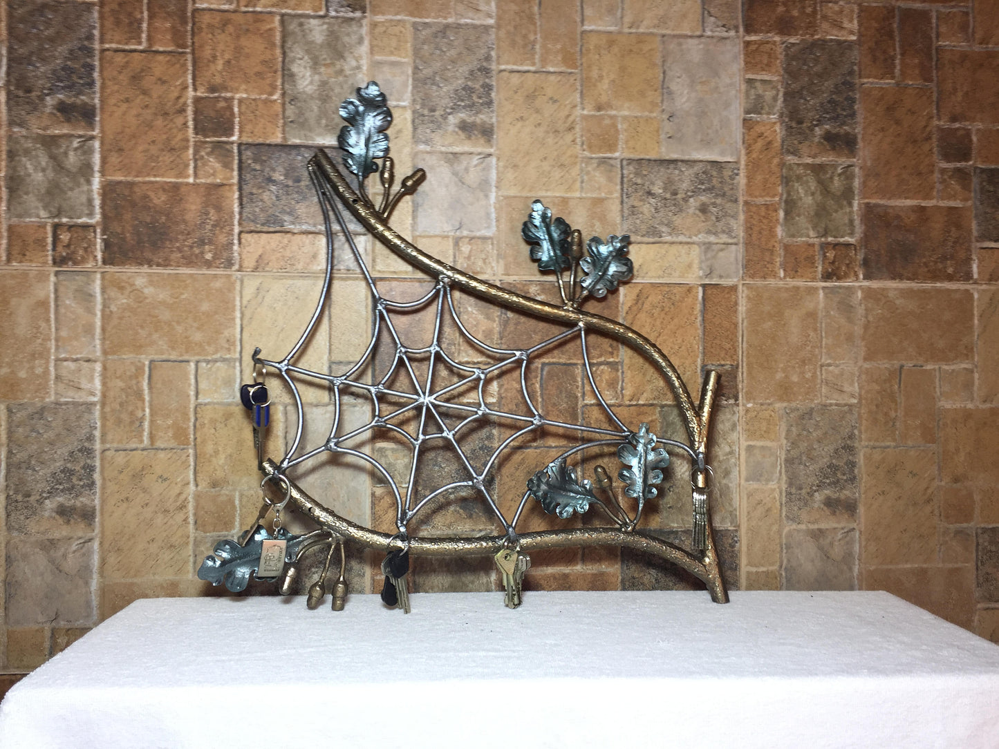 Key holder for wall, key holder metal, wrought iron key holder, key hanger, key rack, key hooks, key organizer, key stand, forged art