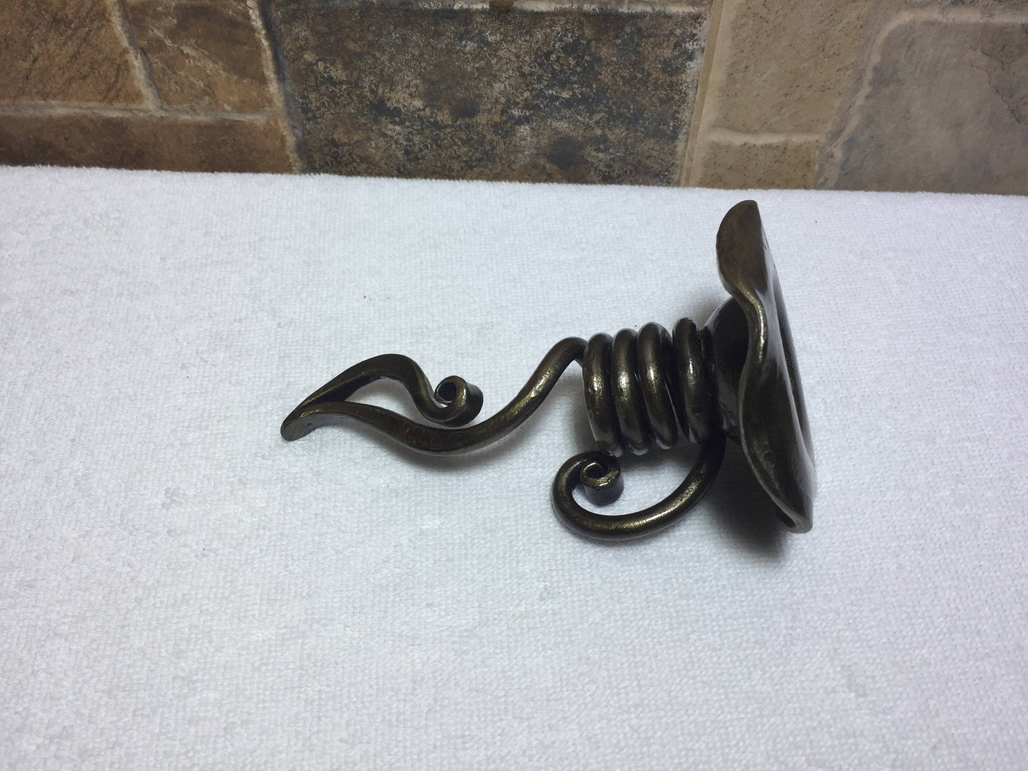 Iron anniversary gift for her, wrought iron candle holder, hand forged candle holder, iron anniversary gift, candlestick holder, iron gifts