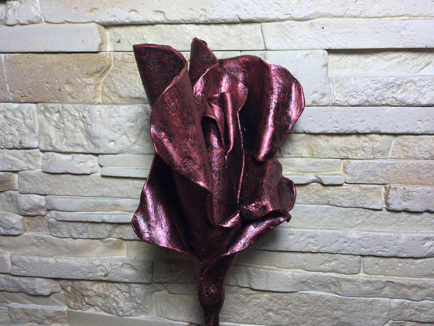 Metal rose, metal gift for her, wedding anniversary, 6th, 11th, Mother's day gift, birthday metal gift, iron rose, steel rose, metal bouquet