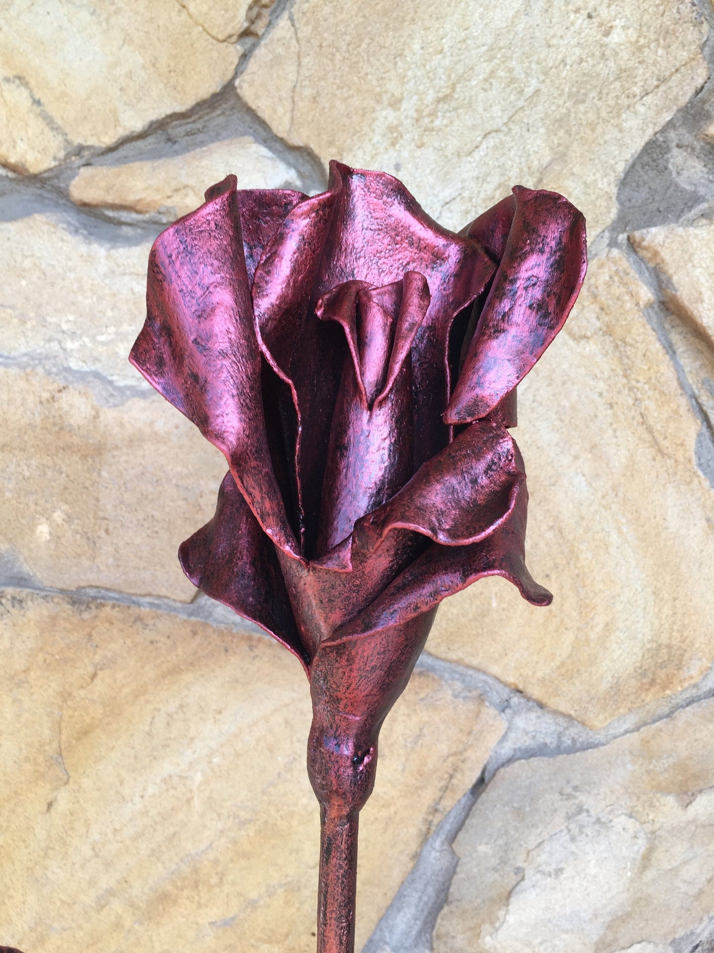 Metal rose, metal gift for her, wedding anniversary, 6th, 11th, Mother's day gift, birthday metal gift, iron rose, steel rose, metal bouquet