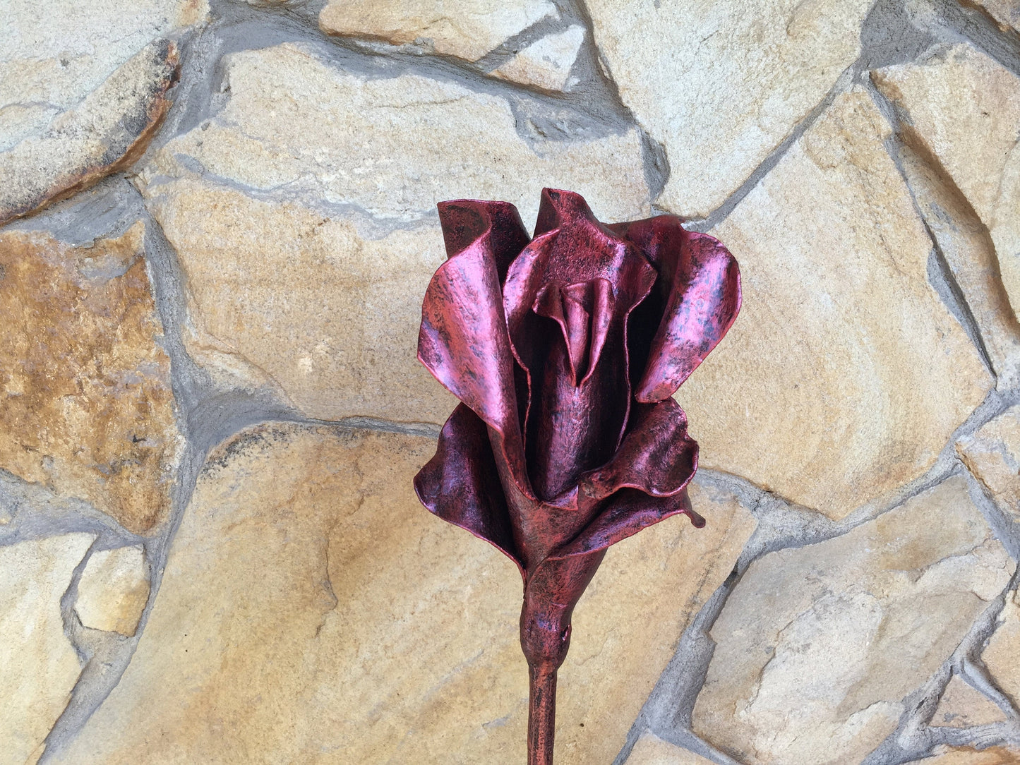 Metal rose, metal gift for her, wedding anniversary, 6th, 11th, Mother's day gift, birthday metal gift, iron rose, steel rose, metal bouquet