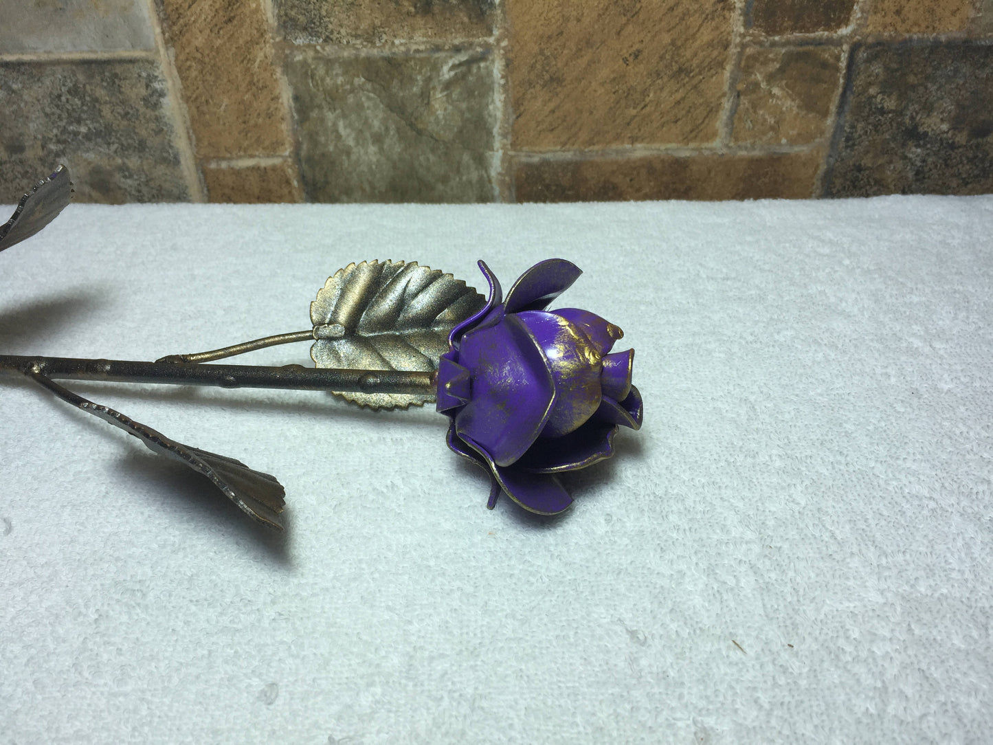 Metal rose, 6th anniversary gift, iron anniversary, hand forged rose, metal sculpture, iron rose, metal roses, forged rose, steampunk, roses