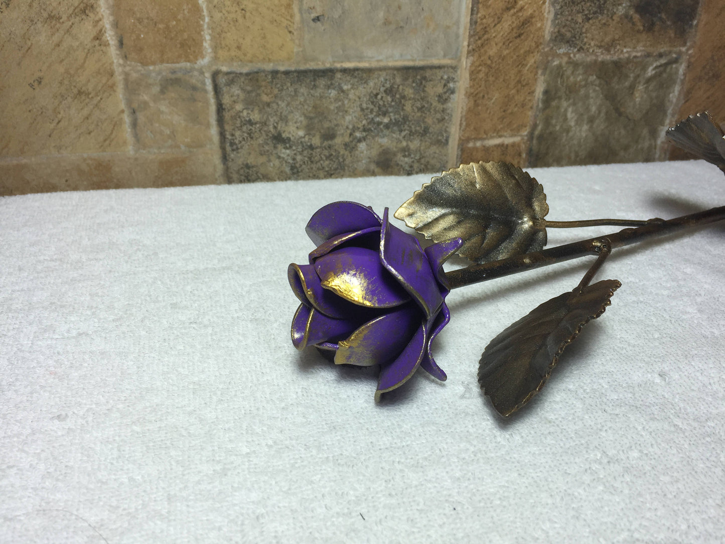 Metal rose, 6th anniversary gift, iron anniversary, hand forged rose, metal sculpture, iron rose, metal roses, forged rose, steampunk, roses