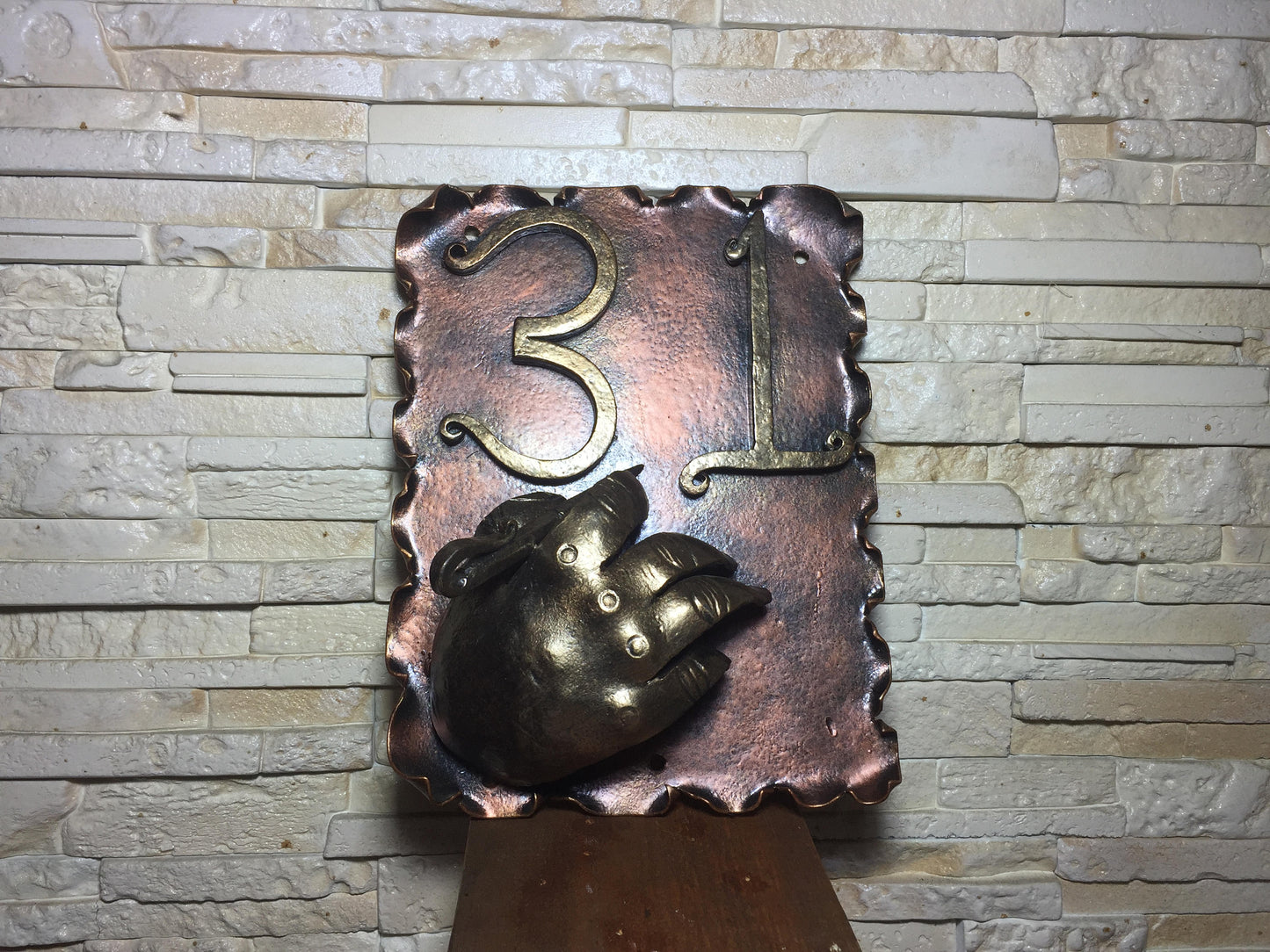 Personalized address plaque, customizable address, routed address, address plate, name plate door, outdoor sign, outdoor house plaque, door