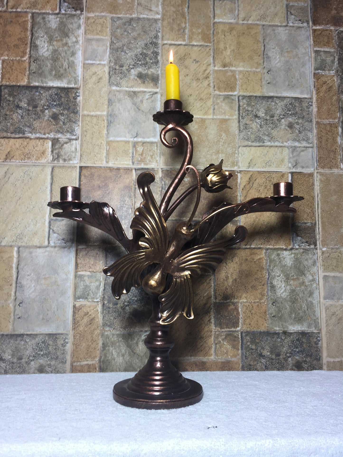 Candle holder, 6 year anniversary, iron gift for her, iron butterfly, iron anniversary gift for her,wedding anniversary gift,butterfly decor