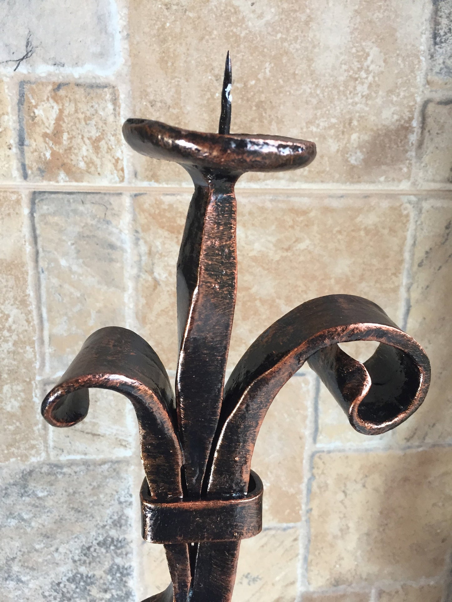 Candle holder,6 year anniversary,iron gift for her,steel anniversary gift for her,candlestick holder,wedding anniversary gift for her