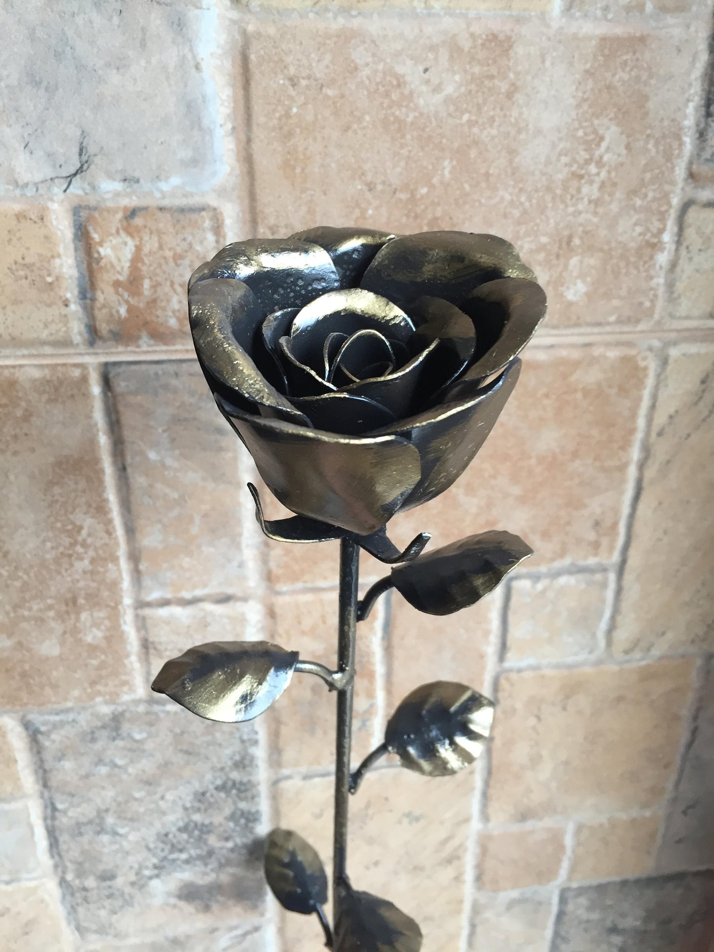 Iron rose, steel rose, metal rose, forged flower, metal bouquet, iron gifts, iron anniversary gift for her, steel anniversary gift, forged
