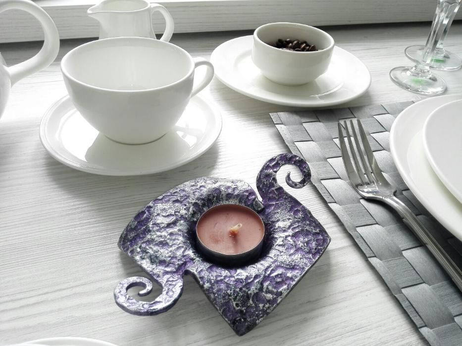 Candle holder,6 year anniversary,iron gift for her,steel anniversary gift for her,candlestick holder,wedding anniversary gift for her